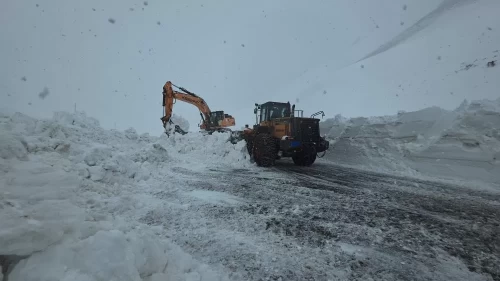 Van’da yoğun kar yağışı!