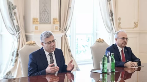 Aliyev, Yargıtay Cumhuriyet Başsavcısı Şentürk’ü kabul etti