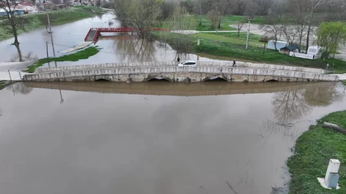 Tunca Nehri'nin debisi 3 günde 3,5 kat arttı