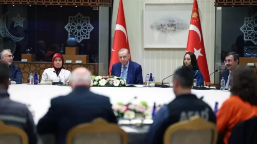 Cumhurbaşkanı Erdoğan, işçi ve işveren temsilcilerini kabul etti