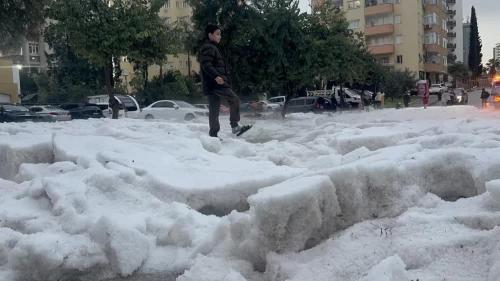 Her yer bir anda bembeyaz oldu!