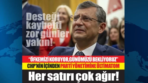 CHP Genel Merkezi ve Özgür Özel'e parti içinden ültimatom geldi! Her satırı çok ağır...