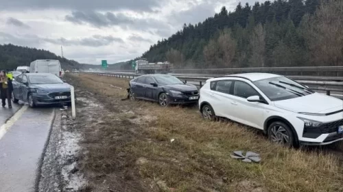 Anadolu Otoyolu'nda feci kaza!