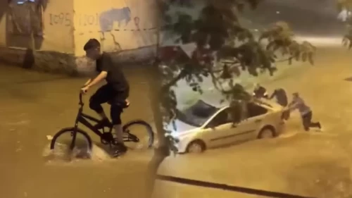 Adana’da sağanak hayatı felç etti!