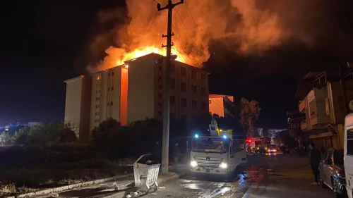 Aydın’da yurt yangını paniği!