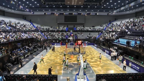 Suriye ve Lübnan milli basketbol takımları dostluk maçında karşılaştı