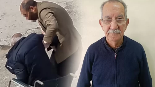 Yaşlı babasına davranışı vatandaşları çileden çıkarttı!