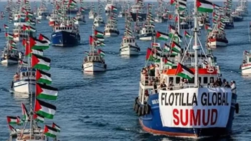 Küresel Sumud Filosu, Gazze'ye ilerleyişini sürdürüyor