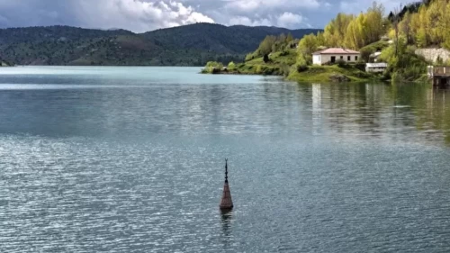 Eski köy ve cami minaresi yeniden sular altında kaldı
