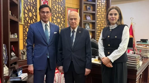 MHP lideri Bahçeli, Tokat Belediye Başkanı Yazıcıoğlu'nu kabul etti