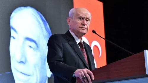 MHP Lideri Bahçeli, MHP Siyaset ve Liderlik Okulu 23. Dönem Sertifika Töreninde konuşuyor