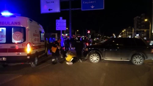 Malatya'da cip ile motosiklet çarpıştı