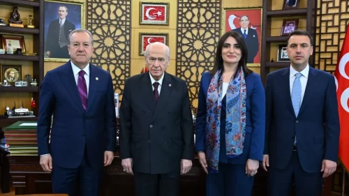 MHP Lideri Devlet Bahçeli bayramlaşma heyetini kabul etti