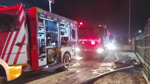 Silivri’de korkutan fabrika yangını!