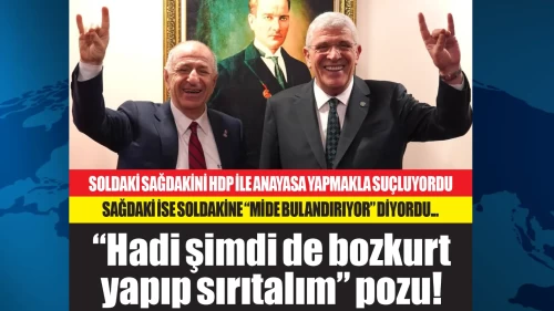 Taşıdığı çantanın hakkını genel başkanlıkla alan, 'mide bulandırıyor' dediği Ümit Özdağ ile kanka olan Müsavat Dervişoğlu tükenişin reçetesini MHP'ye saldırmakta buldu!