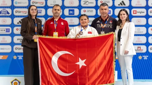 Milli judocu Nisanur Serin’den gümüş madalya