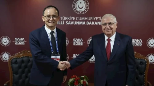 Bakan Yaşar Güler, Çin Büyükelçisi Xuebin'i kabul etti