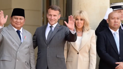 Macron ve Subianto'dan Elysee Sarayı'nda diplomasi trafiği