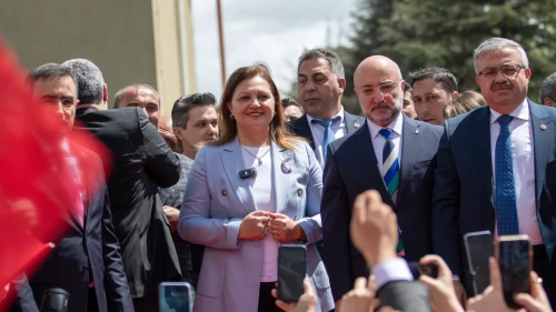 Afyonkarahisar'da Burcu Köksal’a mehterli karşılama!