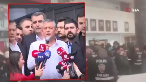 CHP Genel Merkezi tahliye edildi! Özgür Özel binadan ayrıldı