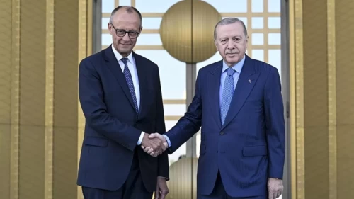 Cumhurbaşkanı Erdoğan, Almanya Şansölyesi Merz ile görüştü!