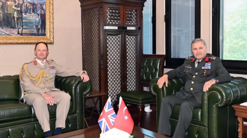 Kara Kuvvetleri Komutanı Orgeneral Metin Tokel, İngiliz mevkidaşını ağırladı