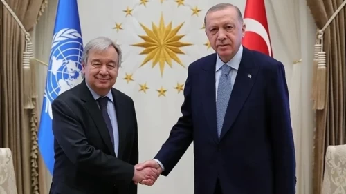 Cumhurbaşkanı Erdoğan ile BM Genel Sekreteri Guterres arasında kritik görüşme