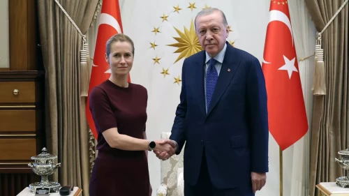 Cumhurbaşkanı Erdoğan, AB Yüksek temsilcilerini kabul etti