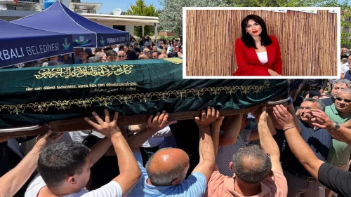 Irmak öğretmene veda: Gözyaşları içinde son yolculuğuna uğurlandı