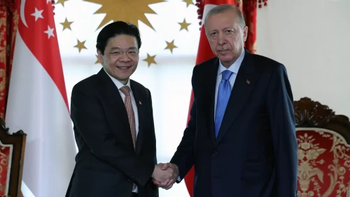 Cumhurbaşkanı Erdoğan, Singapur Başbakanı Lawrence Wong'u kabul etti