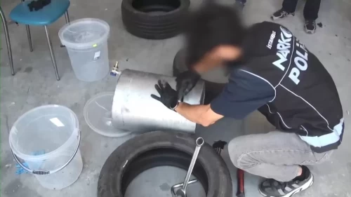 Kilolarca uyuşturucuyu su deposuna saklamışlar!