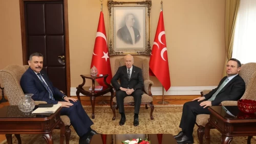 Bakanlar Çiftçi ve Gürlek, MHP Lideri Bahçeli'yi ziyaret etti