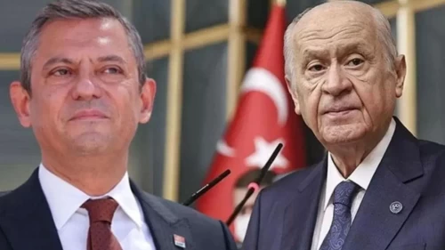 MHP Lideri Devlet Bahçeli ve Özgür Özel törende sohbet etti