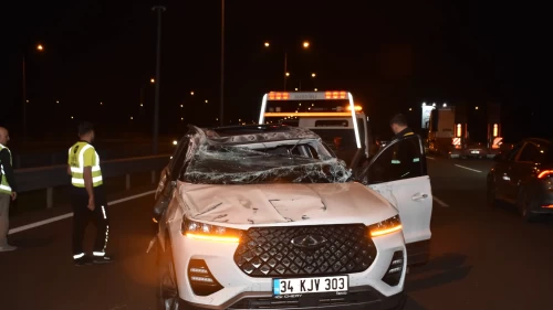 Kuzey Marmara'da korkutan kaza: Hamile kadın ve eşi yaralandı!