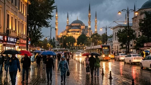 İstanbul’da sıcak hava yerini yağışa bırakıyor