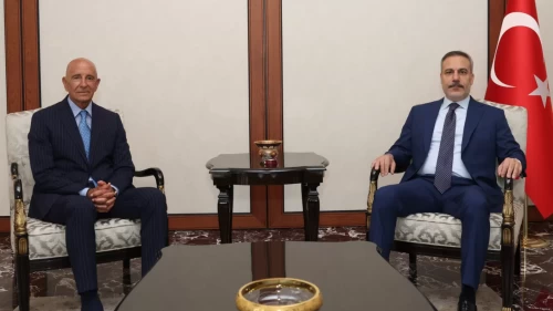 Bakan Fidan, ABD'nin Ankara Büyükelçisi Tom Barrack’ı kabul etti