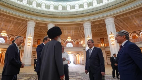 Cevdet Yılmaz'a Türkmenistan'da resmi karşılama