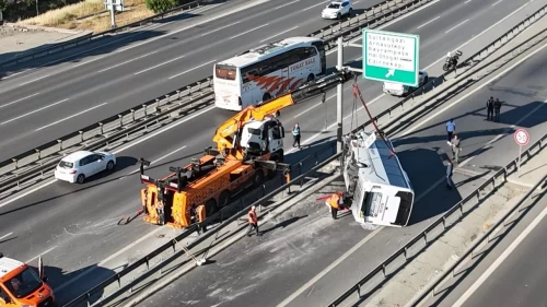 TEM Otoyolu'nda can pazarı