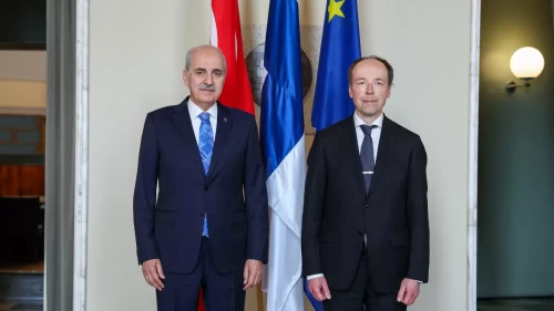 TBMM Başkanı Numan Kurtulmuş'tan Helsinki'de kritik mesajlar! NATO, AB ve Gazze gündemde