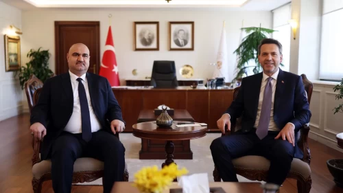 Bakan Bayraktar, Kerkük Valisi Mehmet Seman Ağa'yı kabul etti