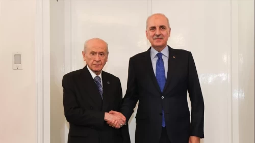 TBMM Başkanı Numan Kurtulmuş'tan MHP Lideri Bahçeli'ye 'çerçeve yasa' ziyareti