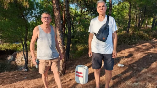 Ayvalık'ta orman yangınlarına karşı emekli kalkanı!