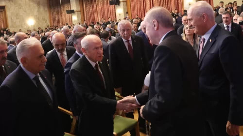 Cumhurbaşkanı Erdoğan ve MHP Lideri Bahçeli'den 'birlik ve beraberlik' fotoğrafı!