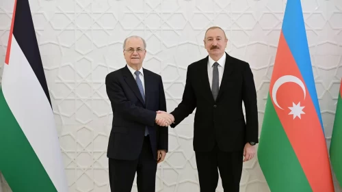 Aliyev, Filistin Başbakanı Mustafa'yı kabul etti