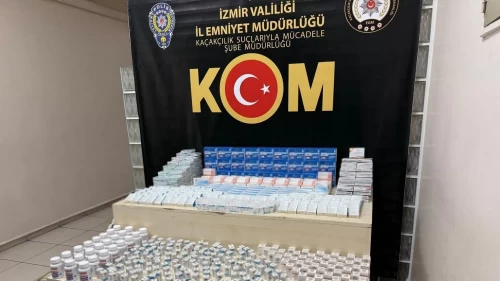 11 milyon liralık kaçak steroid ele geçirildi