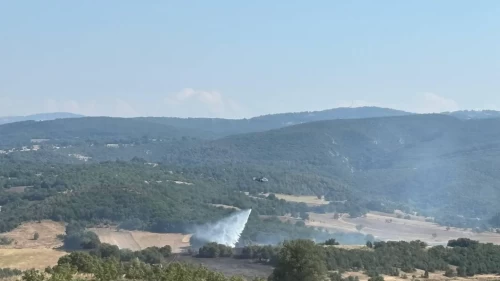 Kızıldamlar Barajı mevkiinde orman yangını!