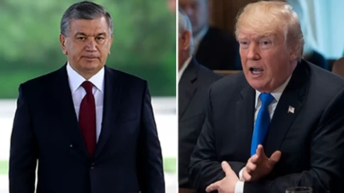 Özbekistan Cumhurbaşkanı Mirziyoyev ile Trump stratejik ortaklığı görüştü