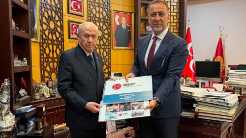 MHP İstanbul İl Başkanı Volkan Yılmaz’dan Lider Bahçeli’ye ziyaret: Kongre davetiyesi takdim edildi