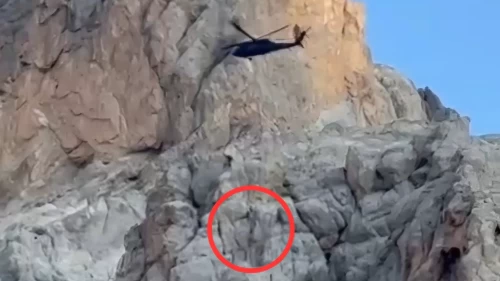 Aladağlar'da uçuruma düşen İngiliz dağcıyı askeri helikopter kurtardı