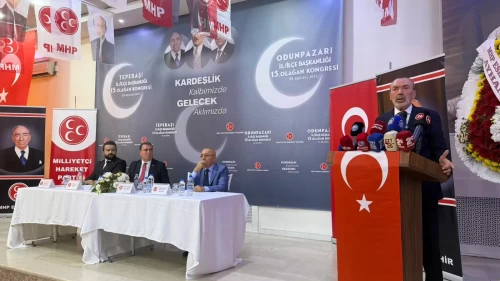 MHP'li Yaşar Yıldırım'dan Odunpazarı'nda Terörsüz Türkiye mesaj